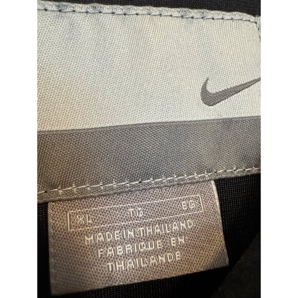 Nike Full-Zip Jacket Mens Size L Black Lightweight Polyester Made In Thailand - Picture 6 of 8